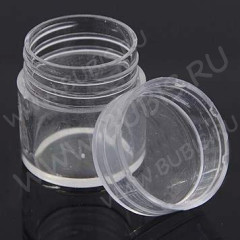 Контейнер для хранения 25 Баночка с винтовой крышкой 2,8*2,5*2,5см прозрачная (оргстекло)