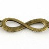 Купить 336 Коннектор Бесконечность вставка для браслетов 29*8*1,2мм античная бронза (литьё) (10шт) с доставкой по России