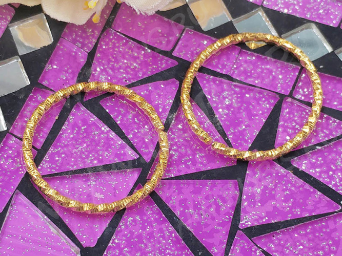 (СКИДКИ!!!) Кольцо декоративное 31 с огранкой витое разъёмное 25*25*1,7мм золотистое (Iron) (10шт.)