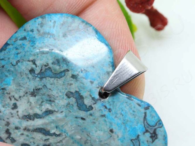 (СКИДКИ!!!) Держатель кулона 051 простой 6,7*5,5*3,2мм цвет платины (хирургическая сталь) (10шт)