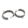 Купить Швензы-кольца №23 стальные Конго с петелькой 24*4мм цвет платины (Хирургическая сталь)(1 пара) с доставкой по России