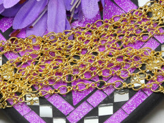 Цепочка I057 звенья 7*5мм и 6,5*3,5мм золотистая (Iron) (50см)