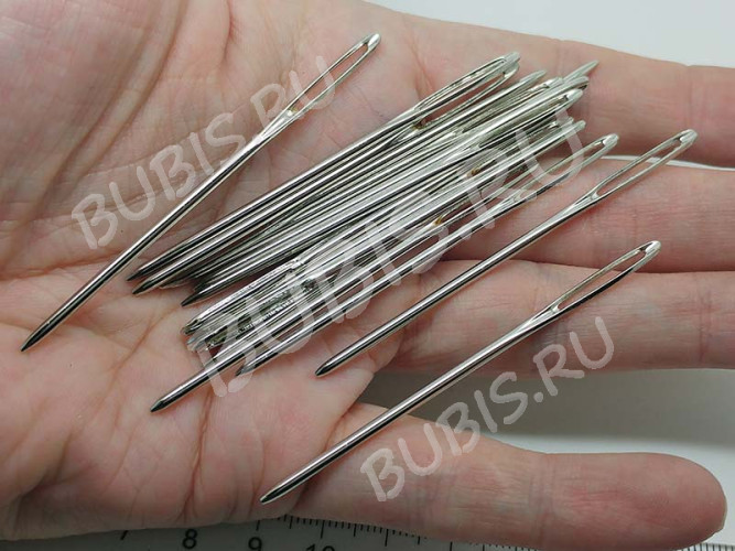 Игла 09 крупная 70*2мм цвет платины (Iron)