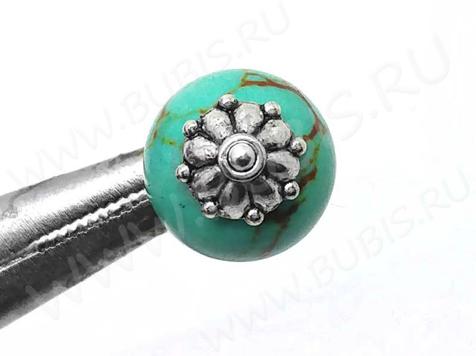 (СКИДКИ!!!) 240 Шапочка-колпачок 8*7,5*3мм античное серебро (литьё) (10шт)