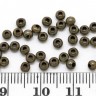 Купить (СКИДКИ!!!) Бусина Шарик металлический 3мм античная бронза (Iron) (200шт.) с доставкой по России