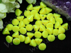 Бусина акриловая Шип 01 яркий 10*10*8,5мм неоновый жёлтый непрозрачный (акрил) (5шт.)