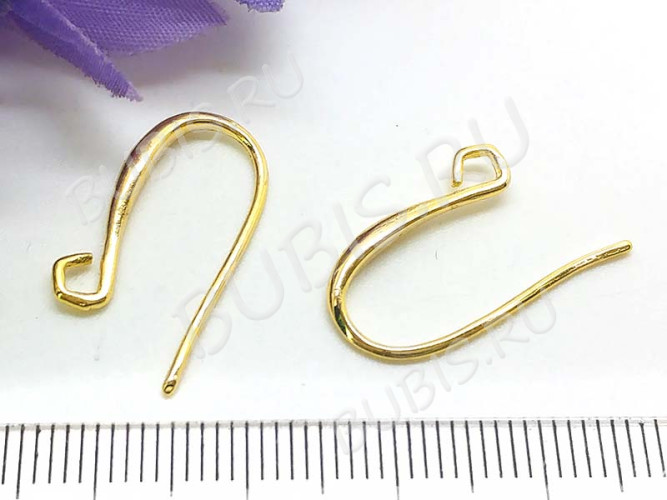 Швензы-крючки №068 21*13*2мм золотистые (LUX Китай) (Brass) (1пара)