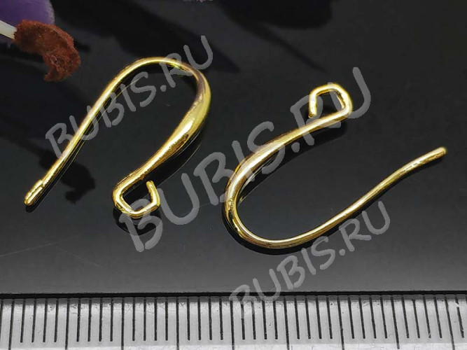 Швензы-крючки №068 21*13*2мм золотистые (LUX Китай) (Brass) (1пара)