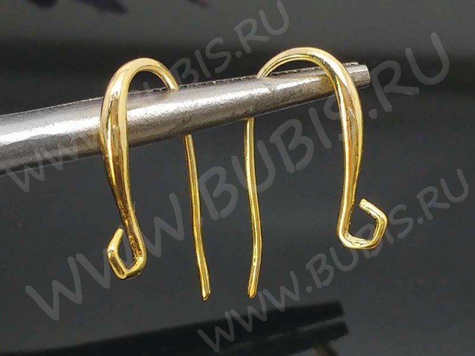 Швензы-крючки №068 21*13*2мм золотистые (LUX Китай) (Brass) (1пара)