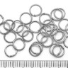 Купить (ОПТ) Колечки обычные 7*0,7мм цвет платины (Iron) (100г) с доставкой по России