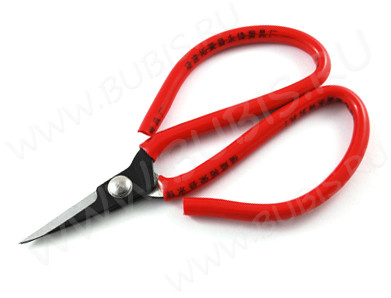 Ножницы 02 ювелирные маленькие 120мм со св.красными ручками (инструменты для бижутерии)
