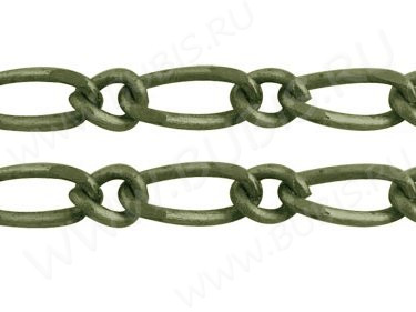 Цепочка I040 звенья 6*3мм и 3*2,5мм античная бронза (Iron) (50см)