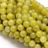 (ОПТ) Бусина округлая 6мм Перидот желтый (камни) (НИТЬ) Купить (ОПТ) Бусина округлая 6мм Перидот желтый (камни) (НИТЬ) с доставкой по России