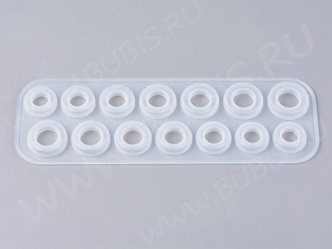 Молд 210 для эпоксидной смолы 14 колец 255*82*8,6мм (силикон)