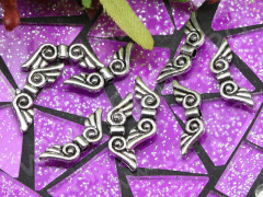 (СКИДКИ!!!) Бусина 190 Крылья 04 3D Ангелочка малые 16*5,5*2,5мм античное серебро (литьё) (10шт.)