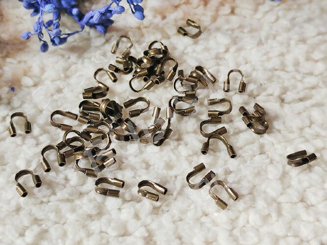 Защита ланки или нити от перетирания 4*5*1мм античная бронза (Brass) (10шт.)