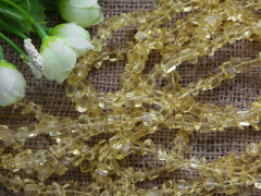 Крошка (галтовка) каменная 030 5-9мм Цитрин (камни) (нить без замка прим.90см)