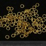 Купить Колечки обычные 4*0,7мм золотистые (Iron) (7г. ок. 200шт.) с доставкой по России