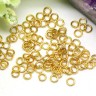 Купить Колечки обычные 4*0,7мм золотистые (Iron) (7г. ок. 200шт.) с доставкой по России