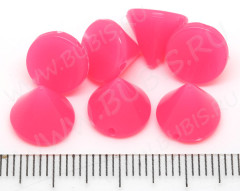 Бусина акриловая Шип 01 яркий 10*10*8,5мм неоновый розовый непрозрачный (акрил) (5шт.)