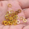 Купить Кольцо декоративное 19 Ронделька плоская 6*6*1мм золотистое (Brass) (10шт.) с доставкой по России