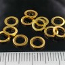 Купить Кольцо декоративное 19 Ронделька плоская 6*6*1мм золотистое (Brass) (10шт.) с доставкой по России