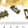 Магнитный замочек №48 на 3 нити 19*13,5*6мм античная бронза (сплав) Купить Магнитный замочек №48 на 3 нити 19*13,5*6мм античная бронза (сплав) с доставкой по России