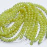 (ОПТ) Бусина округлая 4мм Перидот желтый (камни) (НИТЬ) Купить (ОПТ) Бусина округлая 4мм Перидот желтый (камни) (НИТЬ) с доставкой по России