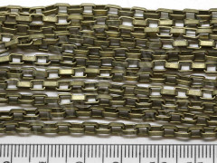 Цепочка I066 с прямоугольным звеном 5*3,2мм античная бронза (Iron) (50см)