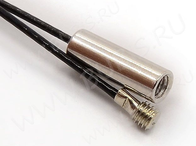 Замочек винтовой 12 с зажимами для ланки 12,5*4мм цвет платины (Brass)