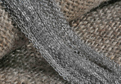 Цепочка C02 с плоским звеном 2,5*2мм цвет платины (Brass) (50см)