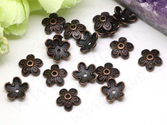 149 Шапочка Цветочек 10*10*3мм античная медь (литьё)