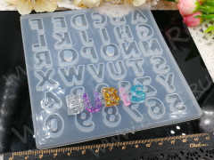 Молд 170 для эпоксидной смолы 13,4*13,4*5,5см Буквы и Цифры (силикон)