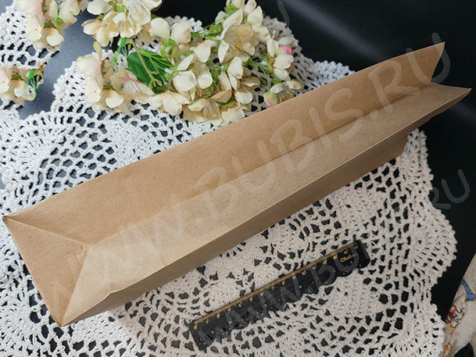 Пакет 34 Крафт бумажный 29*15*9см св.коричневый (упаковка) (10шт)