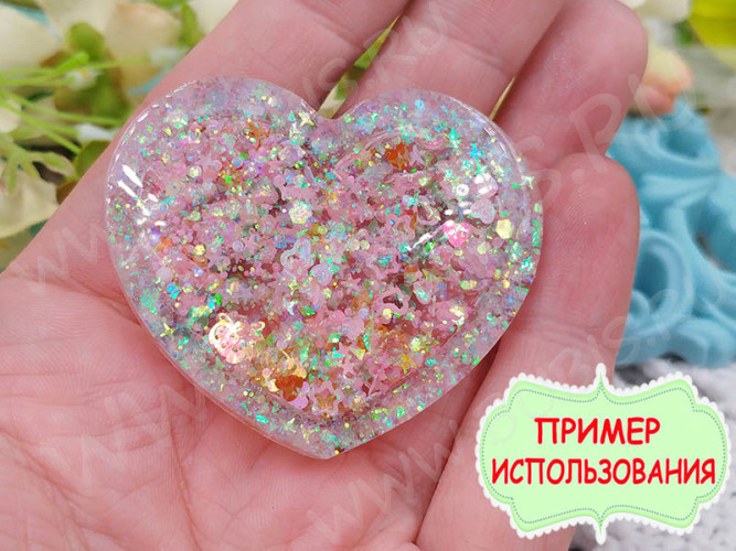 Молд 252 для эпоксидной смолы 50*45*8мм Шейкер/рамка Кот (морда Кошки) (силикон)