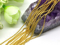 Цепочка I025 шариковая d=1,5мм золотистая (Iron) (50см)