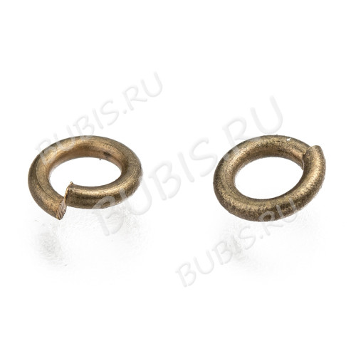 Колечки обычные толстые 5*1мм античная бронза (Brass) (100шт)