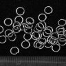 Купить Колечки обычные 4*0,7мм цвет платины (никель) (Iron) (7г. ок. 200шт.) с доставкой по России