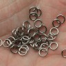 Купить Колечки обычные 4*0,7мм цвет платины (никель) (Iron) (7г. ок. 200шт.) с доставкой по России