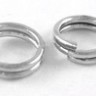 (СКИДКИ!!!) Колечки двойной крутки 8мм цвет платины (Iron) (50шт.) Купить (СКИДКИ!!!) Колечки двойной крутки 8мм цвет платины (Iron) (50шт.) с доставкой по России