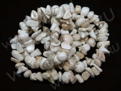 Галтовка крупная 10-14мм Говлит молочный (камни) (нить с замком 42-45см)