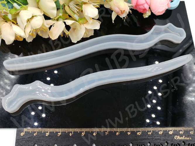 Молд 092 для эпоксидной смолы Палочка для волос Закладка 180*18*7,2мм (силикон)