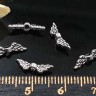 (СКИДКИ!!!) Бусина 192 Крылья 10 3D Ангела маленькие 12*3*2,5мм античное серебро (литьё) (10шт.) Купить (СКИДКИ!!!) Бусина 192 Крылья 10 3D Ангела маленькие 12*3*2,5мм античное серебро (литьё) (10шт.) с доставкой по России