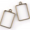 Купить Подвеска Рамка 02 Прямоугольник 34*21*3,6мм античная бронза (литьё) с доставкой по России