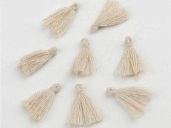 Декоративный элемент 115 Кисточка маленькая 18*2,5мм бежевая (декоративные элементы) (10шт)