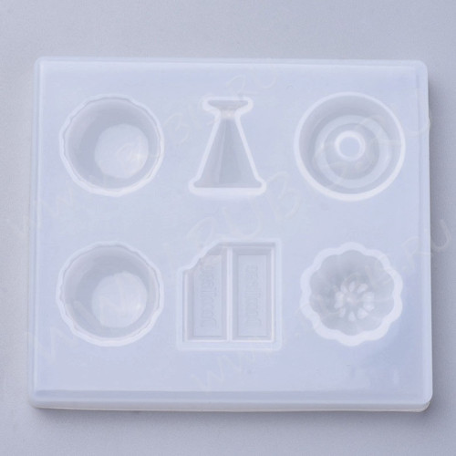 Молд 171 для эпоксидной смолы Еда Сладости 90*80*11мм (силикон)