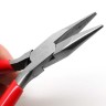Купить Тонкогубцы (утконосы короткие) 10 без бороздок, с пружинкой 130мм с красными ручками (инструменты для бижутерии) с доставкой по России