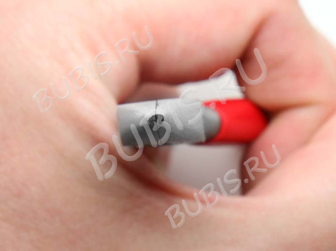 Тонкогубцы (утконосы короткие) 10 без бороздок, с пружинкой 130мм с красными ручками (инструменты для бижутерии)