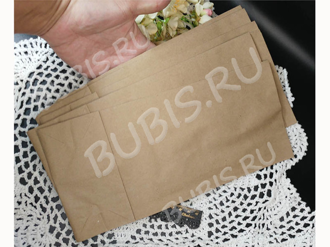 Пакет 35 Крафт бумажный 32*16*9см св.коричневый (упаковка) (10шт)