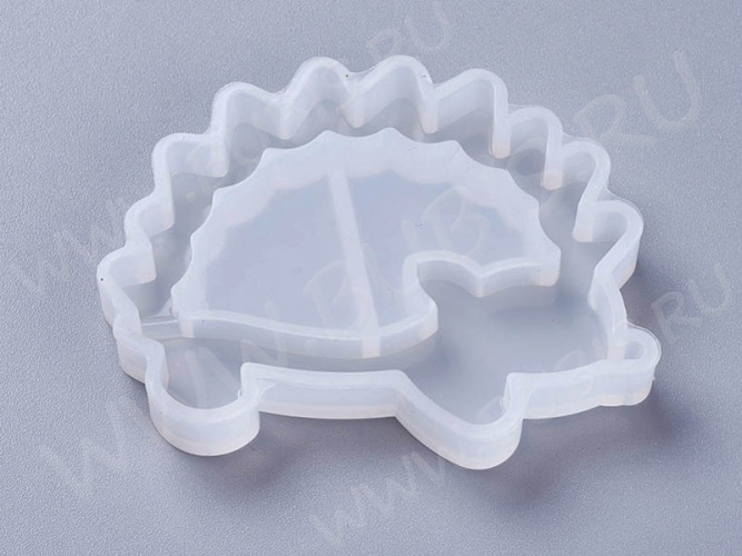 Молд 253 для эпоксидной смолы 50*45*8мм Шейкер/рамка Ёжик (силикон)